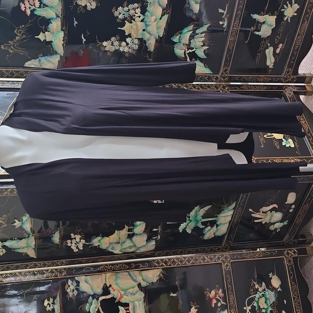 Elegant Black Open Front Cardigan